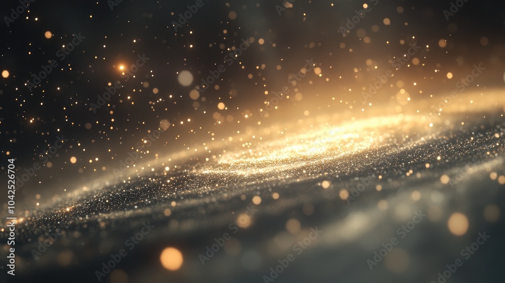 Long exposure photograph with grain of the Milky Way galaxy in a 3D cartoon rendering featuring certain grain or noise and a soft focus Long exposure photograph with grain of the Milky Way galaxy in a 3D cartoon rendering featuring certain grain or noise and a soft focus