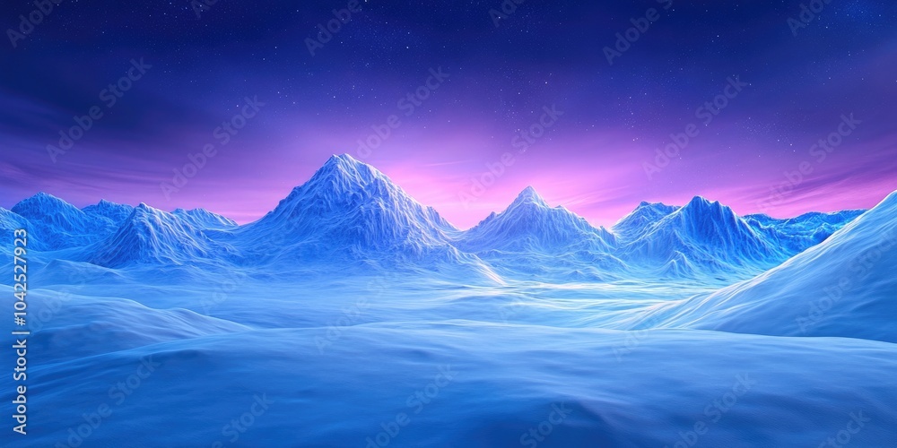 Winter scene featuring heavy snowfall on a large hill with panoramic views of the surrounding landscape An ideal location for nighttime stargazing experiences Winter scene featuring heavy snowfall on a large hill with panoramic views of the surrounding landscape An ideal location for nighttime stargazing experiences