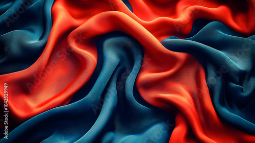 A close-up of intertwining ...