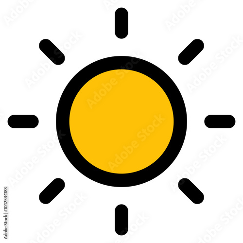 Brightness Icon Element For Design