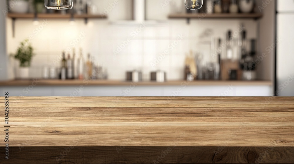 Cozy Kitchen Counter with Modern Decor Cozy Kitchen Counter with Modern Decor