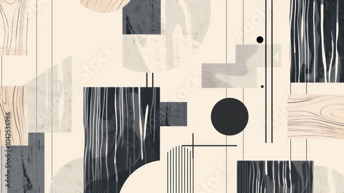 Abstract Geometric Art Collage