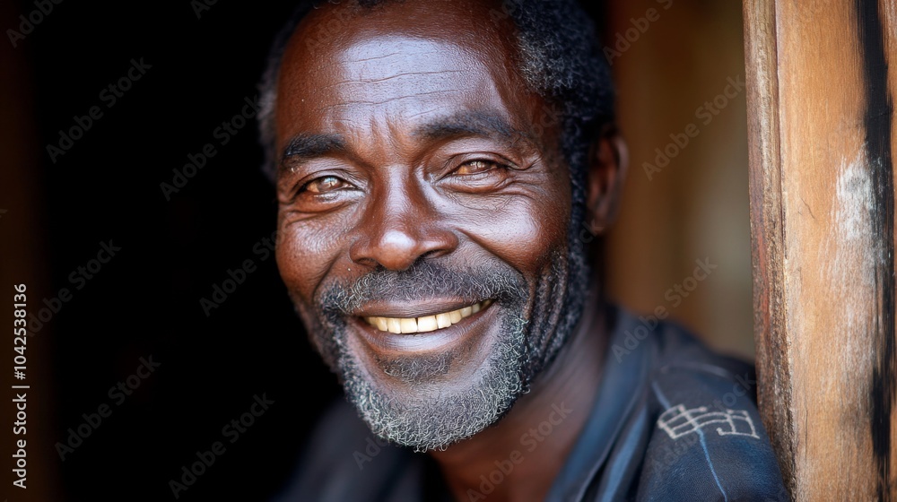 Close-up Portrait of a Smiling African Man Close-up Portrait of a Smiling African Man