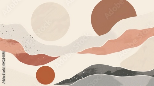 Abstract Landscape with Circles