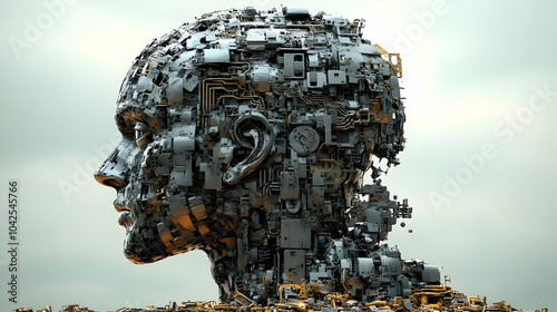 A robotic head composed of ...