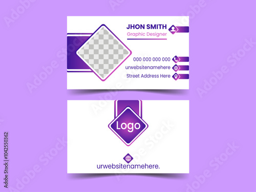 Corporate business card template design 