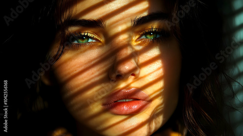 Close-up portrait with dram...