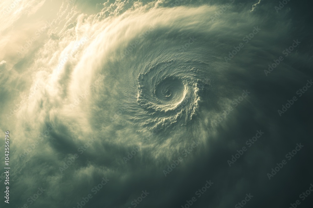 A swirling mass of clouds form a powerful vortex in the sky, a dramatic display of nature's power. A swirling mass of clouds form a powerful vortex in the sky, a dramatic display of nature's power.