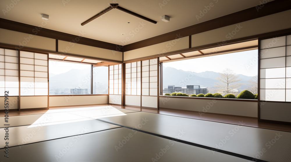 A corner of a Japanese style office room Zoom background backdrop wallpaper interior design A corner of a Japanese style office room Zoom background backdrop wallpaper interior design