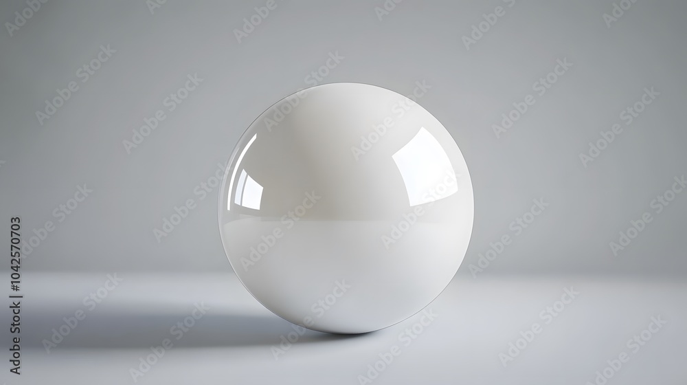 A blank, glossy spherical surface, reflective and pristine, designed for customizable product display with high-resolution detail on a clean, empty canvas. A blank, glossy spherical surface, reflective and pristine, designed for customizable product display with high-resolution detail on a clean, empty canvas.