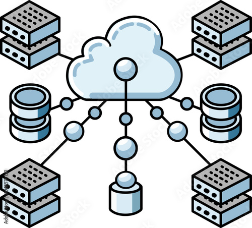 빅데이터,클라우드, 최신 기술을 설명하는 다이어그램, cloud computing, technology