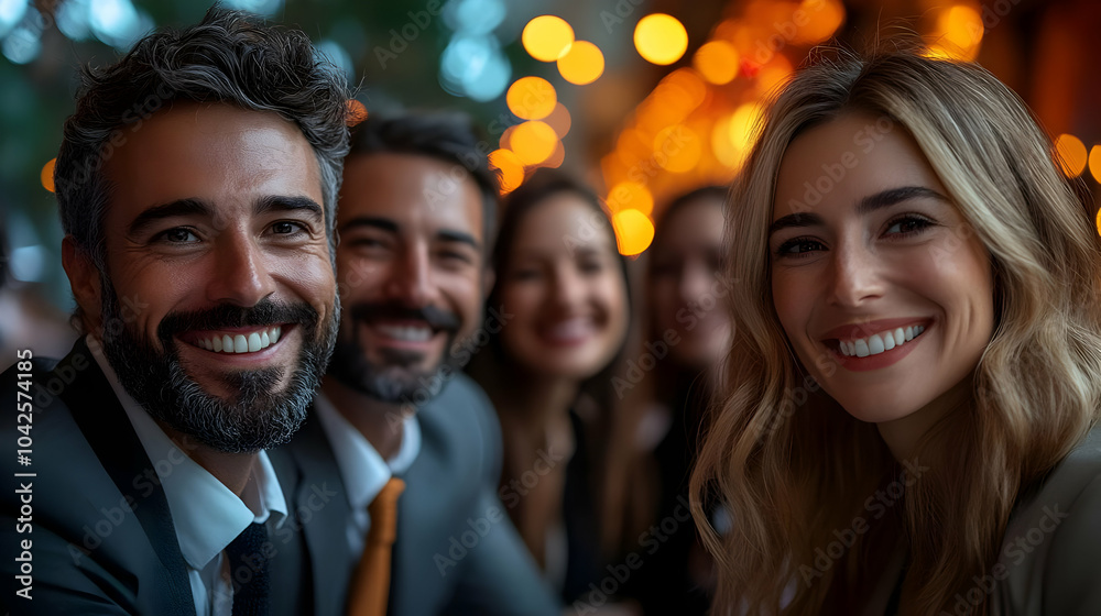 Group of friends enjoying a cheerful moment together. Group of friends enjoying a cheerful moment together.