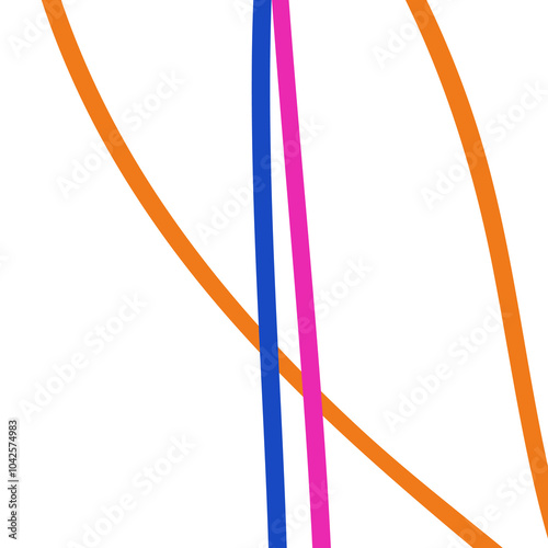 Abstract Colorful Line Design