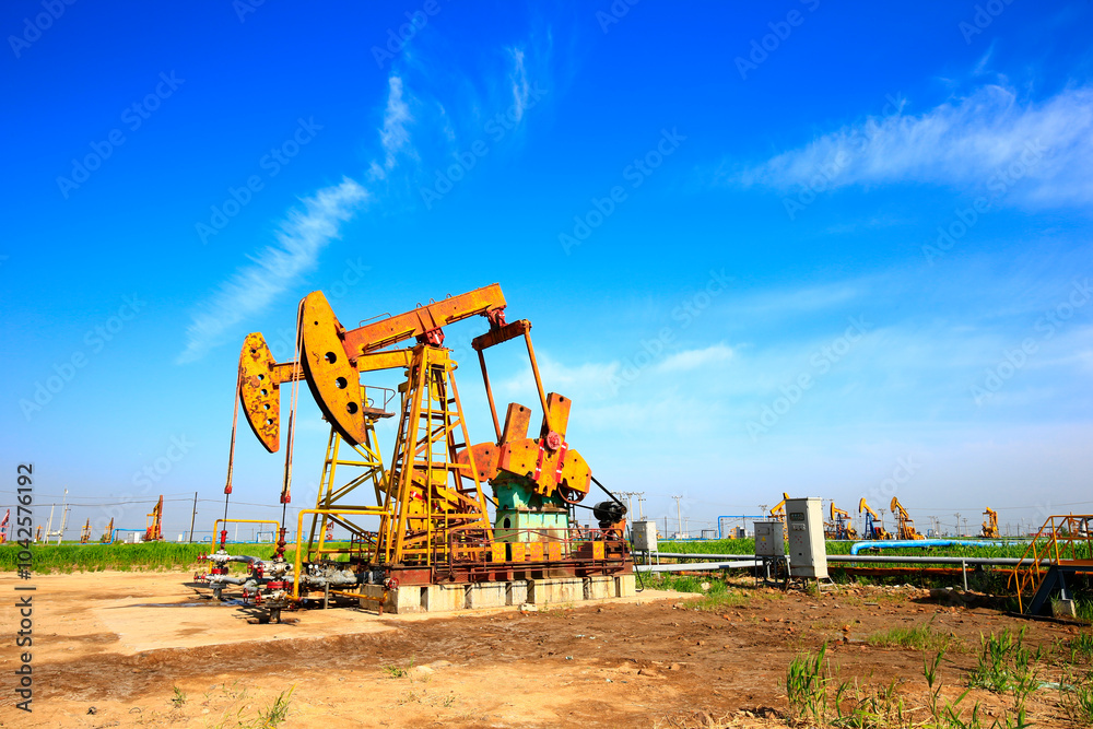The oil pump, industrial equipment The oil pump, industrial equipment
