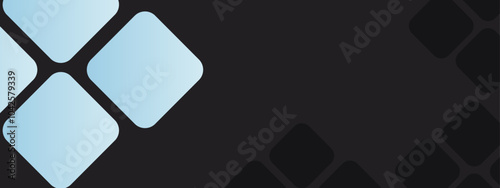 Simple blue blank background vector for business banner