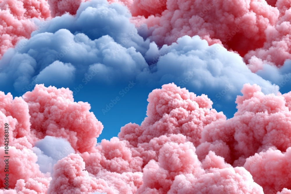 Magical seamless cloudscape, with soft, glowing clouds in a fantasy color palette, perfect for dreamlike designs Magical seamless cloudscape, with soft, glowing clouds in a fantasy color palette, perfect for dreamlike designs
