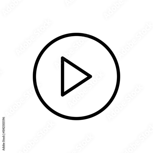Free Download Video Icon Flat art illustration in outline - GFXLoad