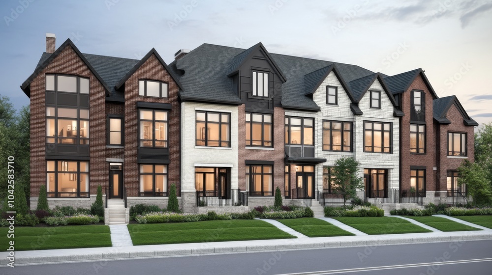 Bright Suburban Exterior with Detailed Textures and Lighting Bright Suburban Exterior with Detailed Textures and Lighting