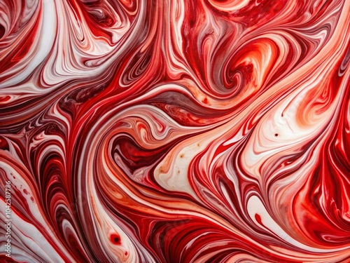 Abstract Red and White Marble Liquid Background for Stunning Low Light Photography