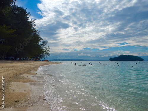 The seascape in Borneo island	
 photo