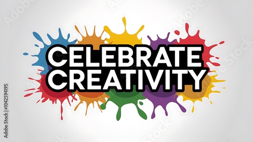 Celebrate Creativity with Colorful Paint Splatter Design