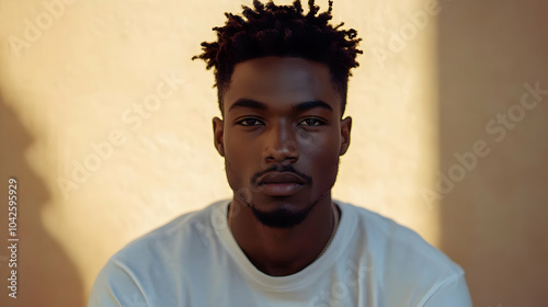 Portrait of a young man wit...