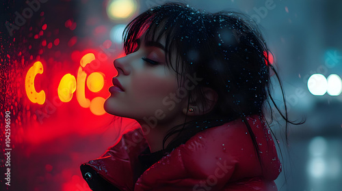 A profile of a woman in a r...