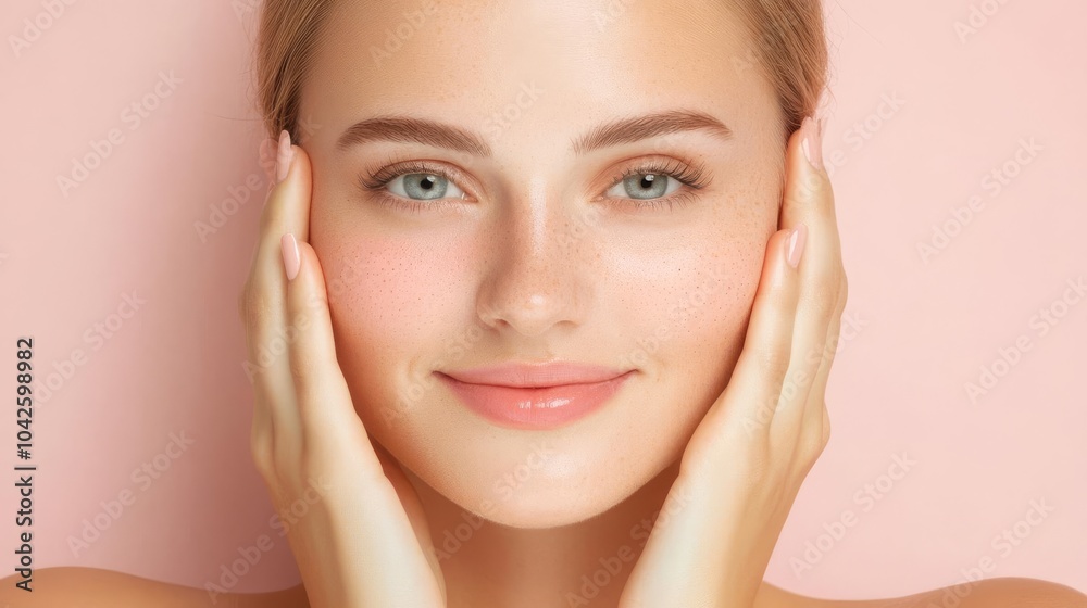 Freckles and sunspots fading into smooth, even-toned skin after pigmentation correction, beauty concept Freckles and sunspots fading into smooth, even-toned skin after pigmentation correction, beauty concept