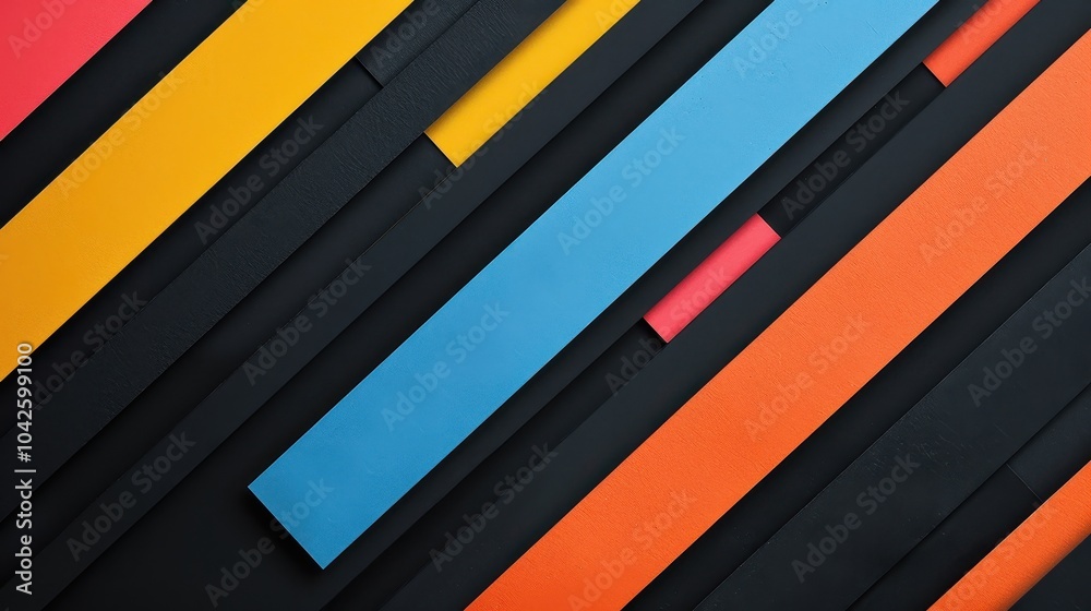Obraz premium Bold Minimalistic Graphic Design with Sleek Lines