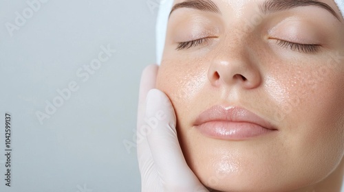 Large pores and oily skin transforming into a matte, smooth complexion after a professional facial