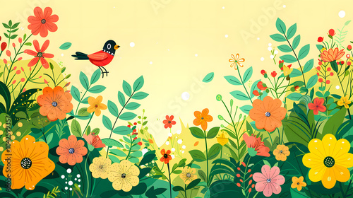 Spring ephemera border backgrounds flower plant  