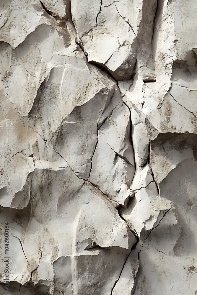 A textured surface of cracked and peeling paint reveals layers of white and gray hues, showcasing the passage of time and weathering effects. A textured surface of cracked and peeling paint reveals layers of white and gray hues, showcasing the passage of time and weathering effects.