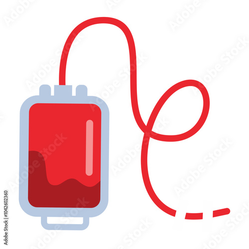 Medical Blood Donor Icon. World Blood Donor Day Celebration. Vector Illustration.