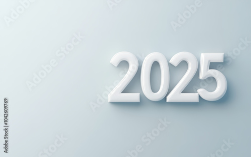 Business background of 2025 New Year theme