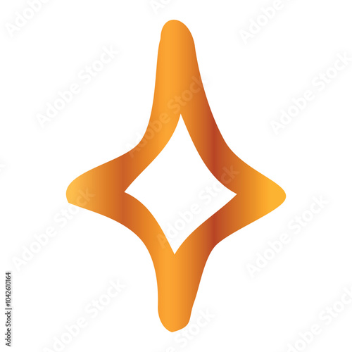 star, simple vector gold golden hand draw sketch doodle, at white background