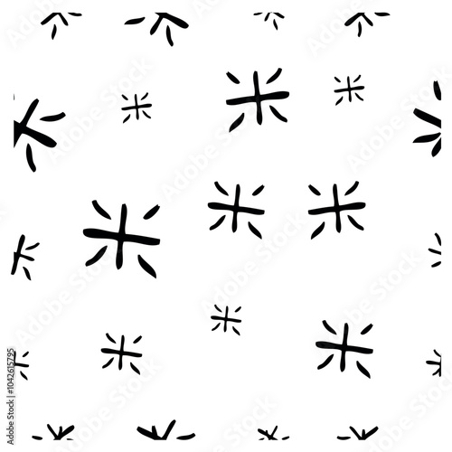 background, star, seamless simple vector hand draw sketch doodle