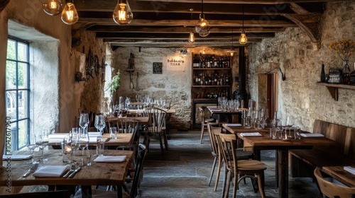 Rustic Dining Room with Warm Ambiance