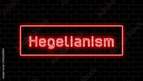 Hegelianism のネオン文字 photo