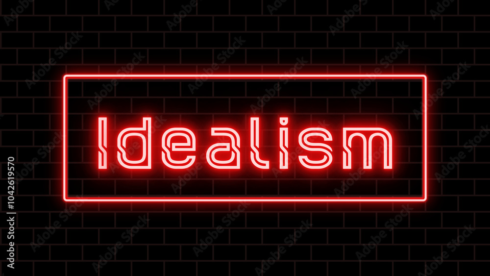 Idealism のネオン文字 Idealism のネオン文字