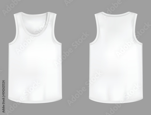 white vest mockup design template