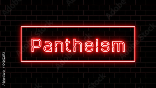 Pantheism のネオン文字