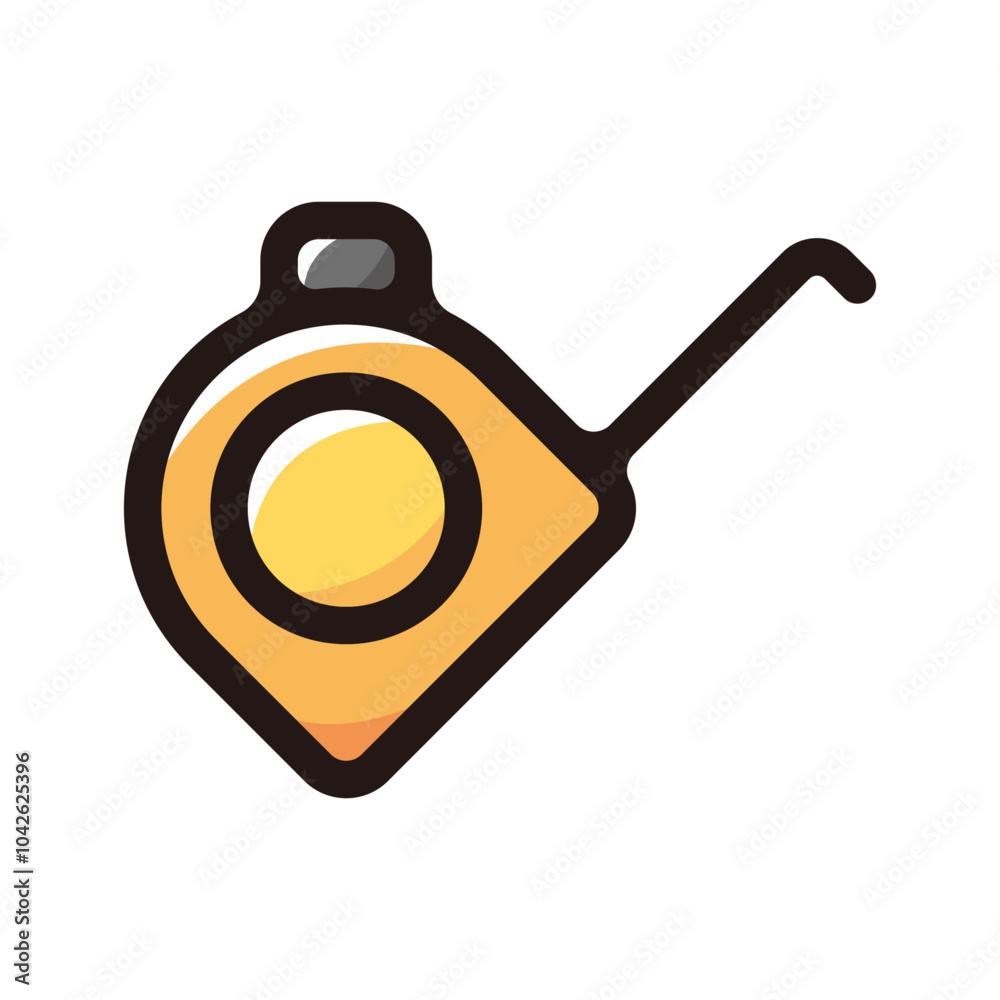 Tape measure outline icon for graphic design, apps and websites Tape measure outline icon for graphic design, apps and websites