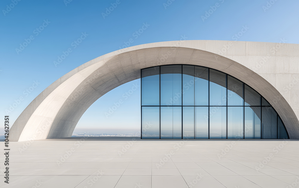 Obraz premium Minimalist modern architecture and spatial structure