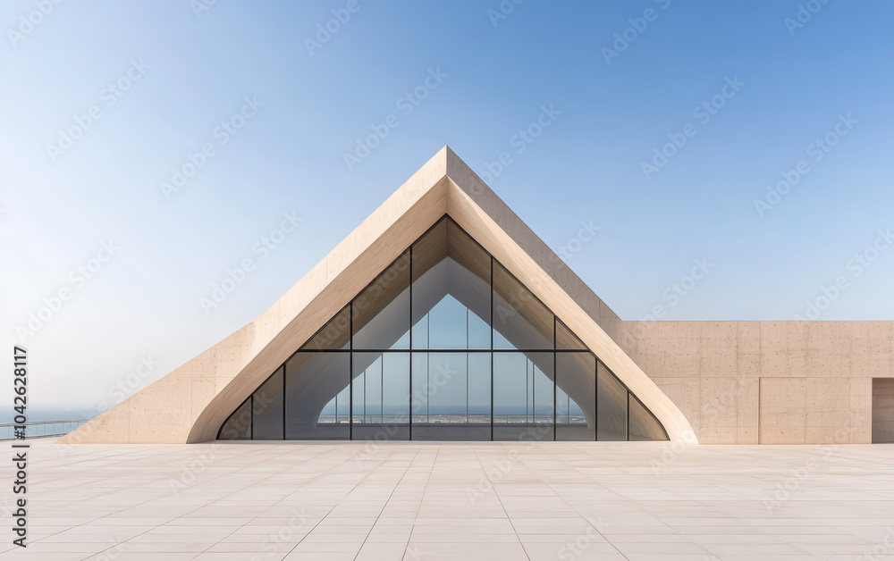 Obraz premium Minimalist modern architecture and spatial structure