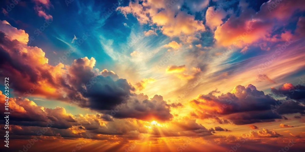 Retro sky with colorful clouds and sunset, retro, vintage, sky, clouds, sunset, colorful, aesthetic, nostalgia, old-fashioned Retro sky with colorful clouds and sunset, retro, vintage, sky, clouds, sunset, colorful, aesthetic, nostalgia, old-fashioned