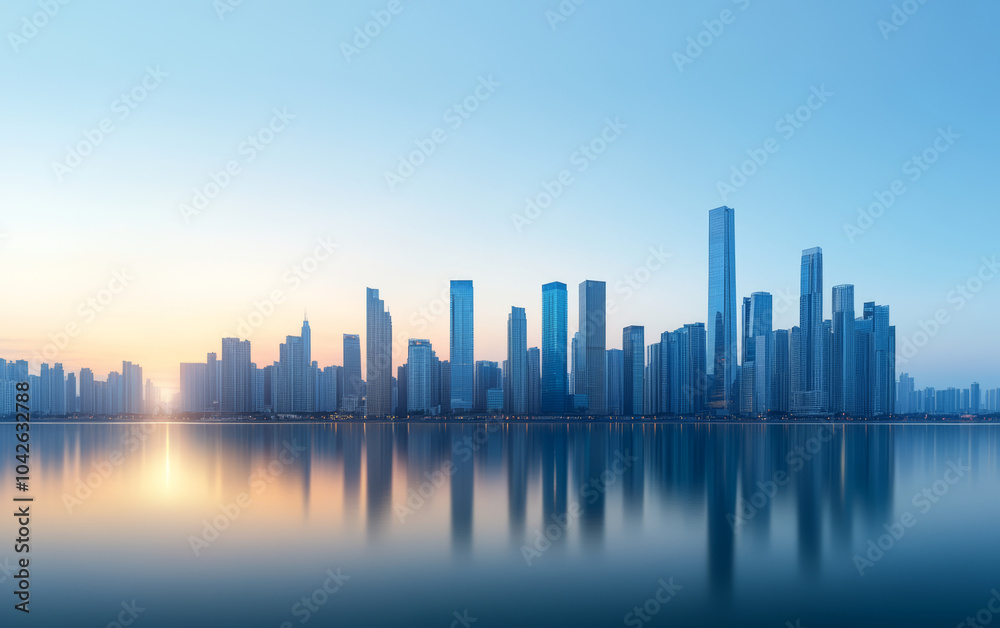 Architectural landscape of modern urban skyline Architectural landscape of modern urban skyline