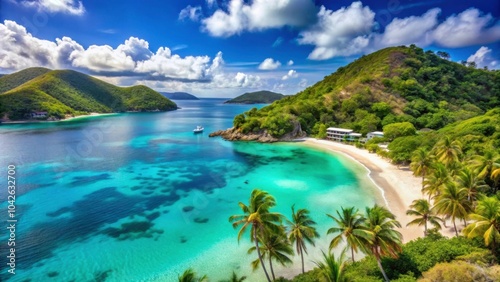 Tropical paradise in the British Virgin Islands featuring stunning beaches