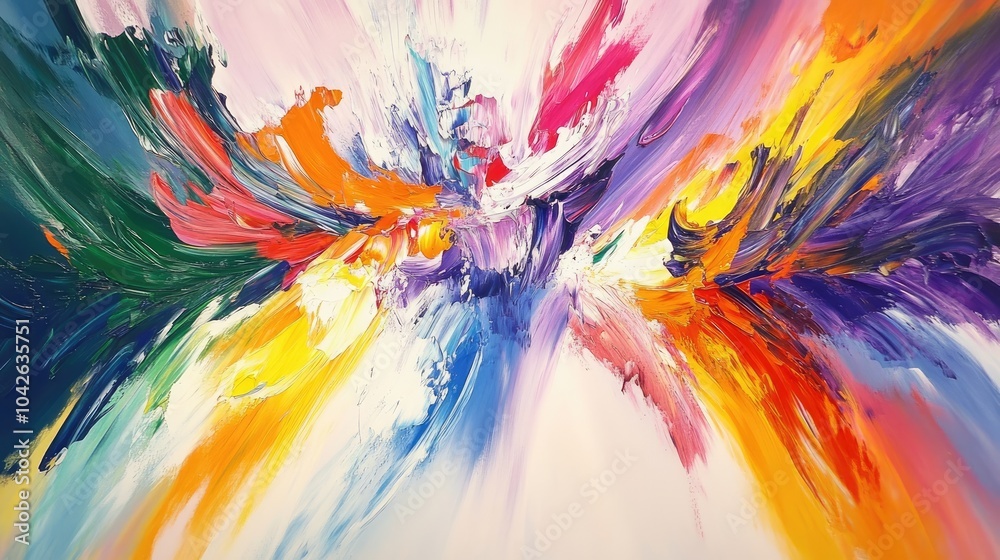 Bold, vibrant abstract painting with dynamic brushstrokes, exuding energy and the creative spirit of modern art Bold, vibrant abstract painting with dynamic brushstrokes, exuding energy and the creative spirit of modern art
