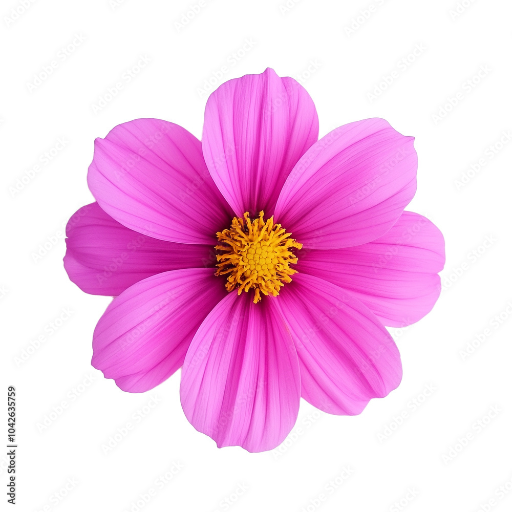 Pink Cosmos flower blooming isolated on white background clipping path Pink Cosmos flower blooming isolated on white background clipping path