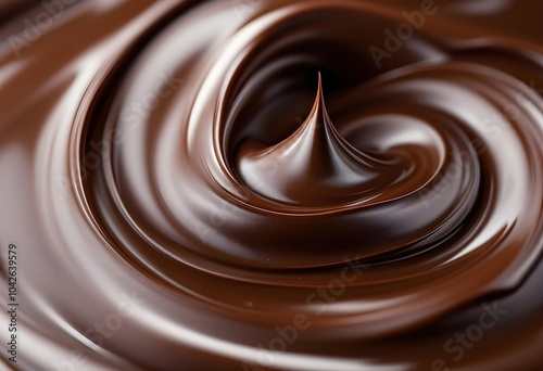 Smooth Melted Chocolate Texture